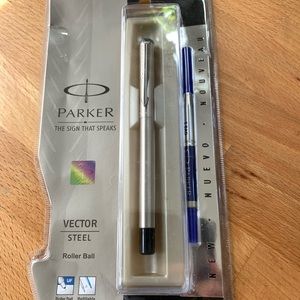 Parker Vector Steel Rollerball Pen Ultra Fine